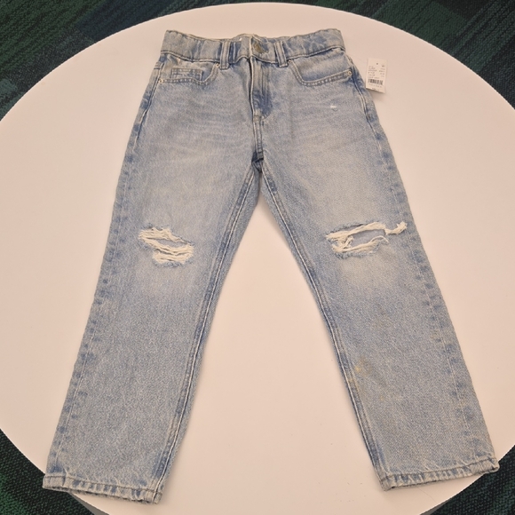 PacSun Kids Light Blue Distressed Jeans Straight Legs - Picture 1 of 16